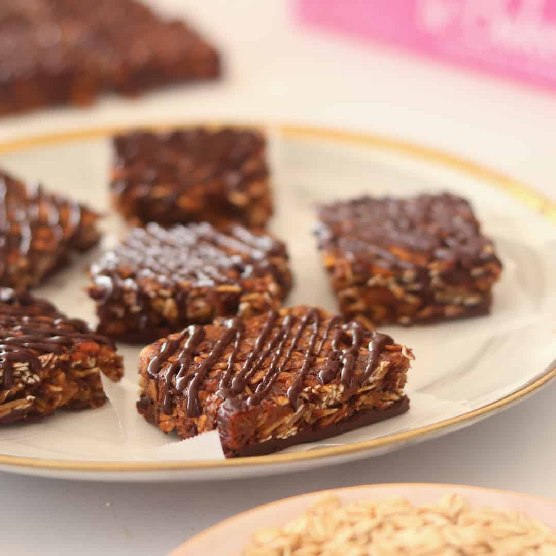 Vegan Chocolate Peanut Butter Granola Bars10